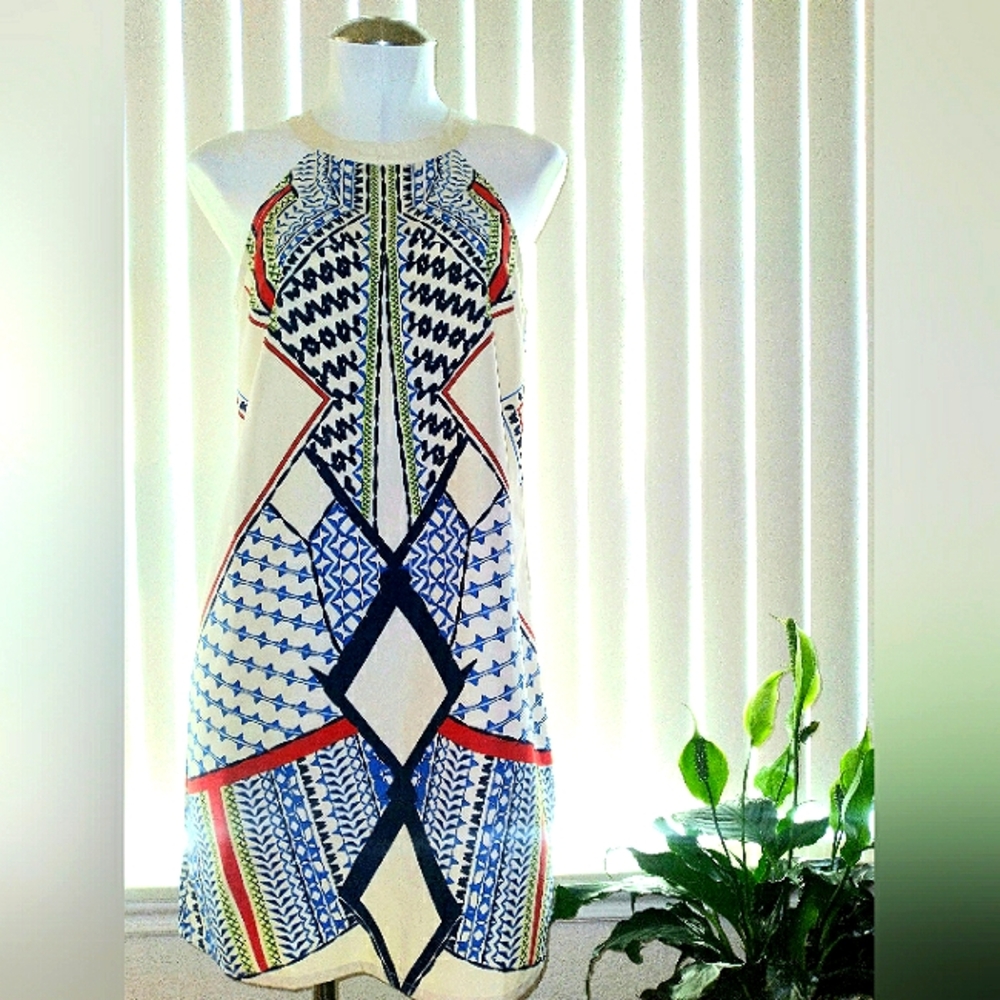 👗IT'S A SALE!! Geometric Print Sleeveless Dress👗